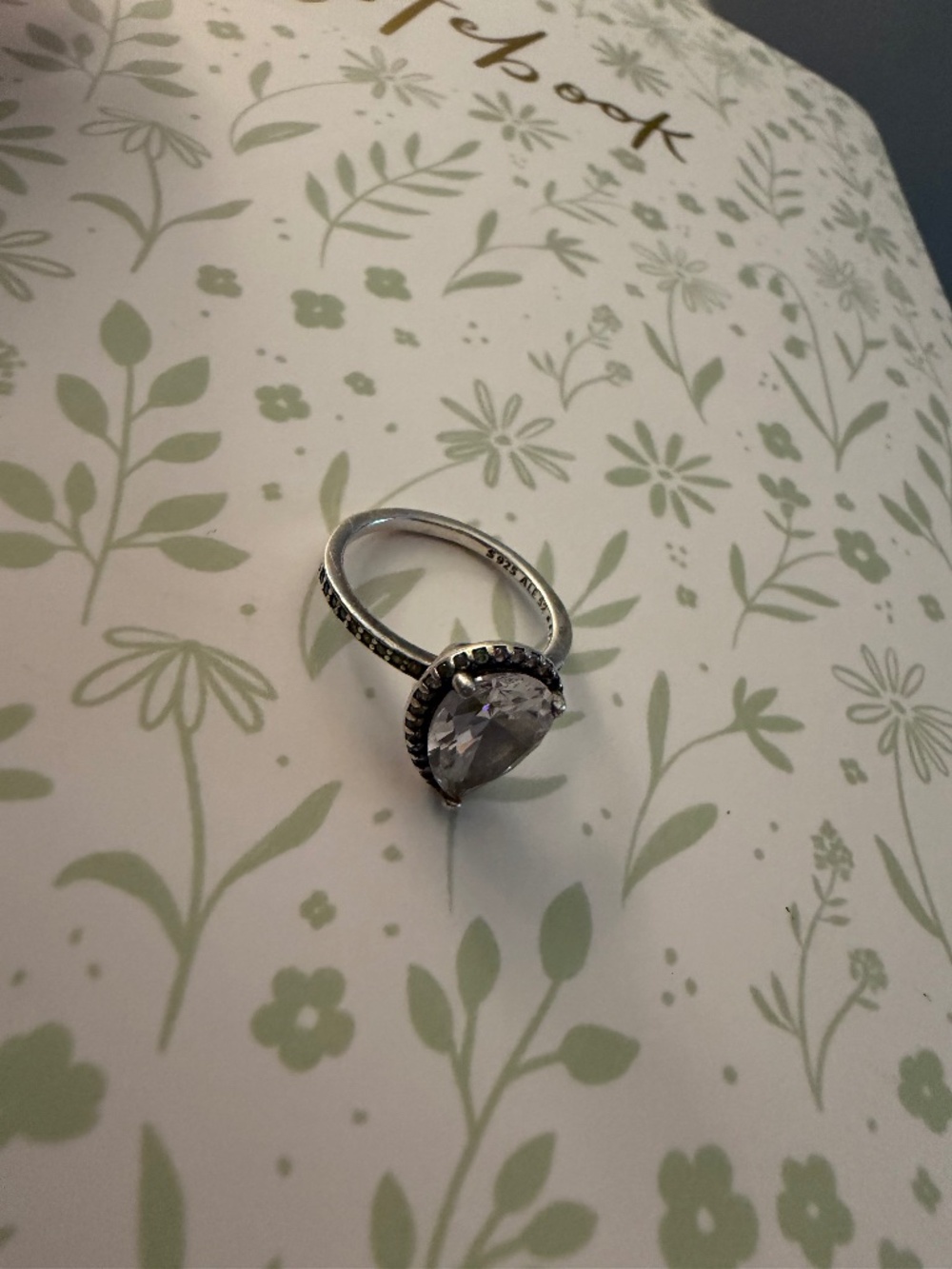 Pandora sparkling pear ring